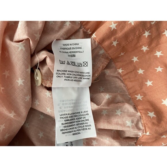 NWOT Madewell Womens Wrap Top‎ in Star Scatter Sz XS Orange Peach Fall - Picture 11 of 16